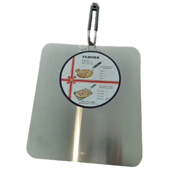 Fedora-pizza serving peel square blade