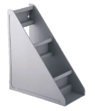  3 Compartment organizer grey; JINDE-JD-86259A