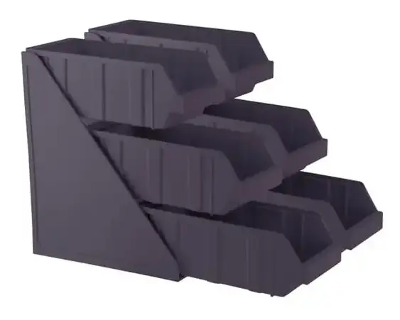 6 Compartment organizer, brown; JINDE-JD-86259C