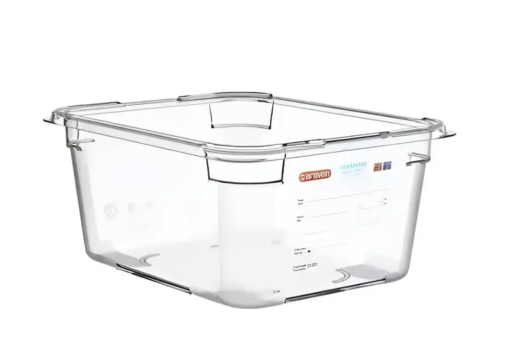Polycarbonate container without lid