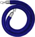 Blue rope safety barrier 