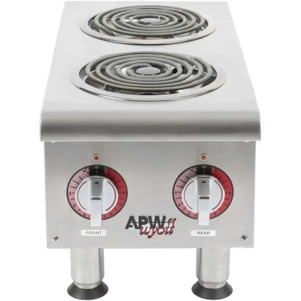 elec. hot plate two burner; APW-EHPI