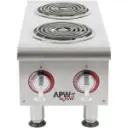 elec. hot plate two burner; APW-EHPI