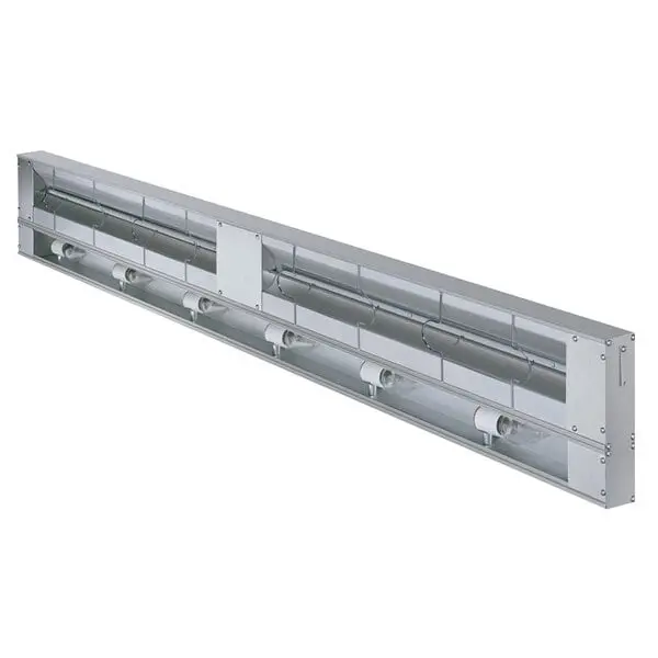 Aluminum single infrared lighted warmer with toggle c controls