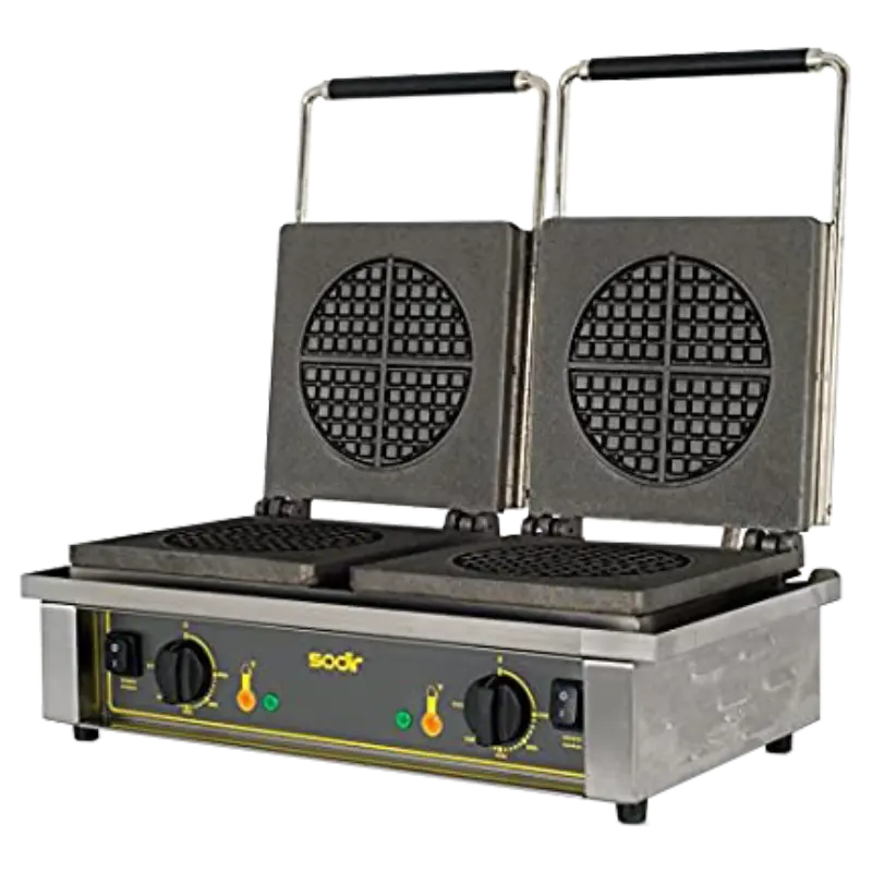 Double waffle iron