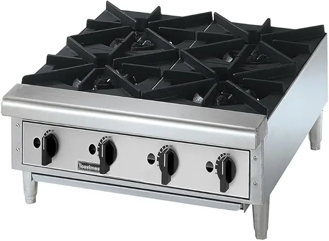 Countertop gas hot plate (4 burner)