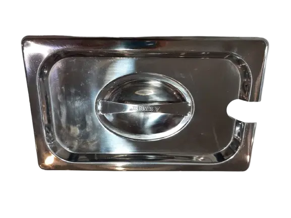 Steam table pan notched cover  (GN 1/4)