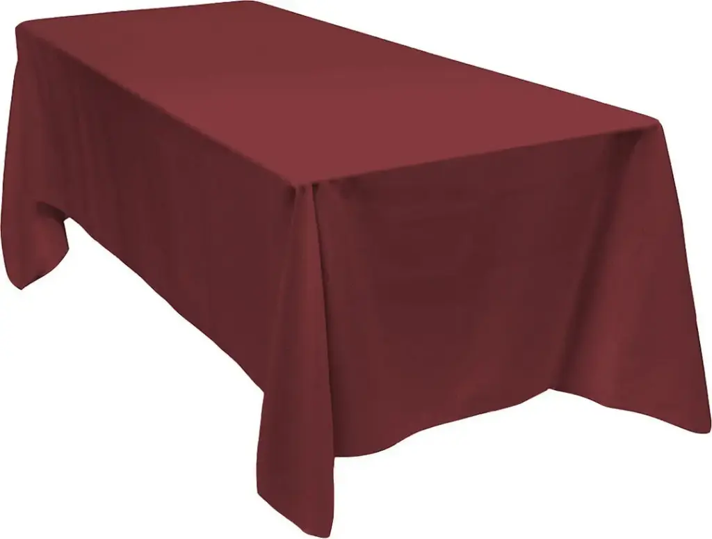 Maroon table cloth, [150x150]