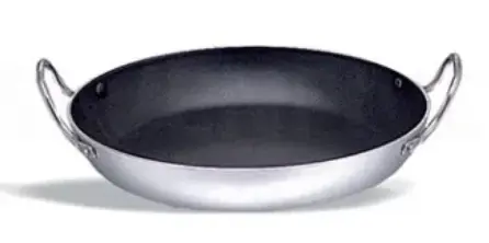 Non stick aluminum paella pan 