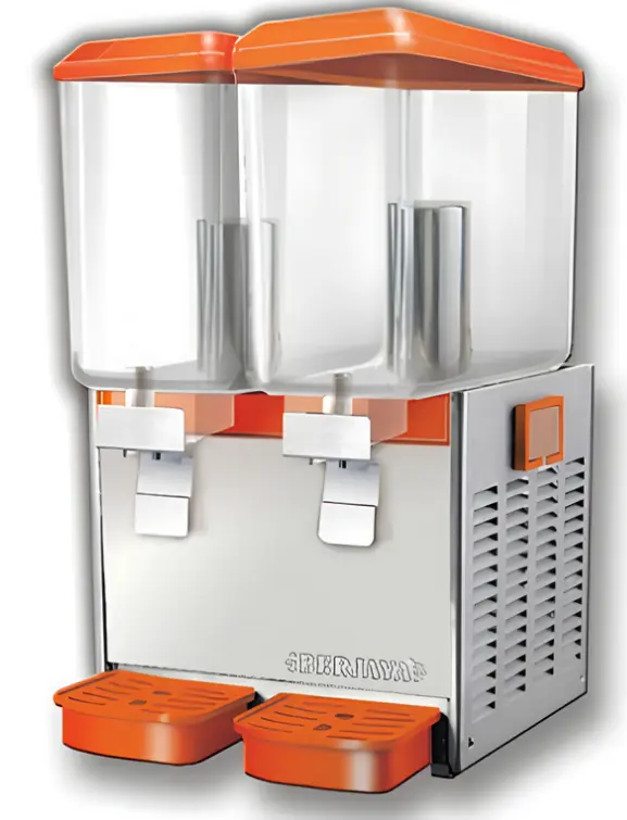 Berjaya JD218 MIX 25O - juice dispenser two bowls mix system (ORANGE)