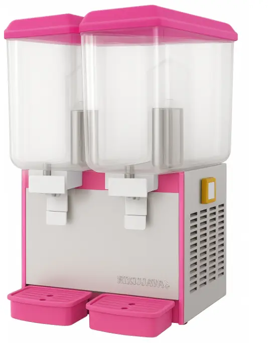 Berjaya JD218 MIX 25P - juice dispenser two bowls mix system, (PINK)
