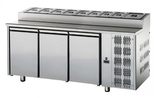 Jks – refrigerant three door snack counter 
