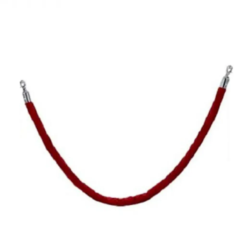Berjaya CKE 54 - velvet rope safety barrier for q-up stand, (RED) 