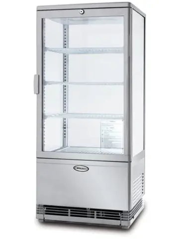 Berjaya BJY 4GDC78L - Four glass display chiller, 3 shelves