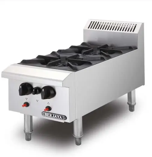 Berjaya (OB2-17) - s/steel counter top gas open 2 burner