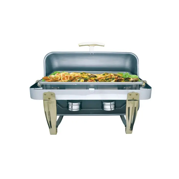 [SKU: 3093402] ANHUI HUALING Chafing dish w/ gold color legs, ZC-501-1A