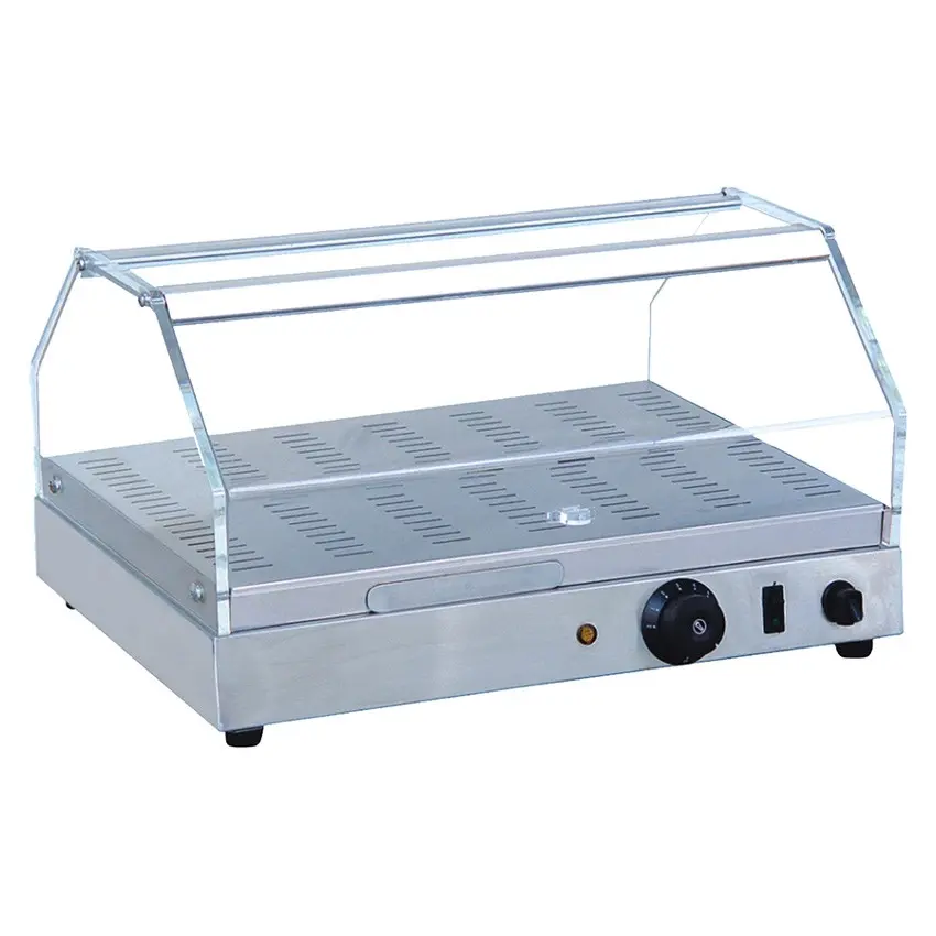 H KITCHEN DH 260 - Heated Bar Counter Display Case, Single shelf