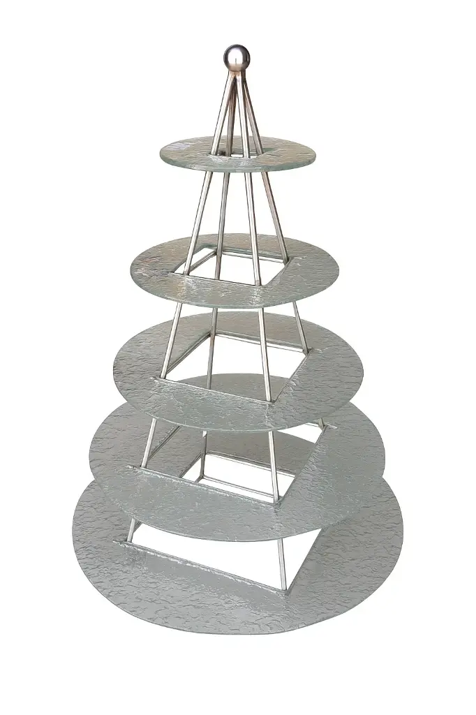 [SKU: 4012098] H KITCHEN SA 6101 - Glass Dish, 5 layer