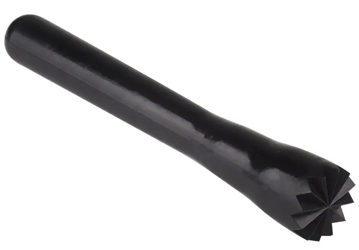 jiwins - 237mm L, abs big bar muddler, BLACK, netted head; P032 