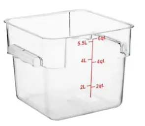 JIWINS P 062C - Food storage container, 6LTR, PC, CLEAR