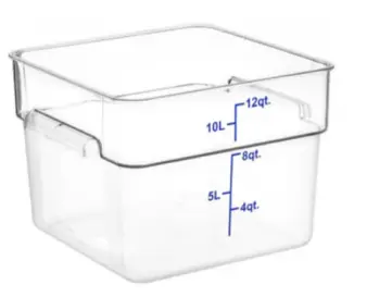 JIWINS P 064C - Food storage container, 12LTR, PC, CLEAR 