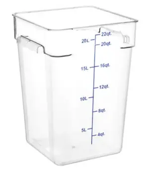 JIWINS P 066C - Food storage container, 22LTR, PC, CLEAR
