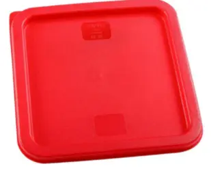 JIWINS P 081 - Square Lid for food storage container, RED, (for 6L & 8L)  