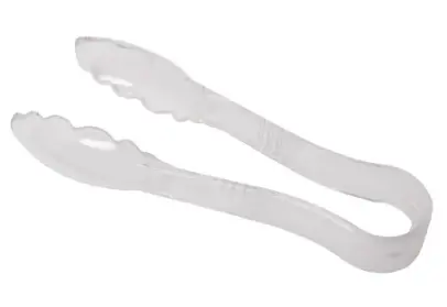 Guangzhou jiwins - 9" scallop tong, pc, clear; P-010