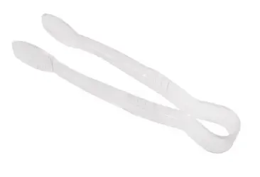 Guangzhou jiwins - 9" flat tong, pc, clear; P-007