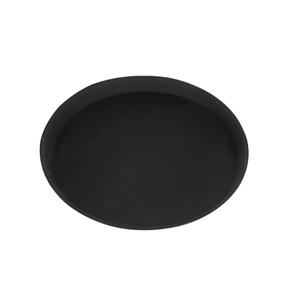 [SKU: 4014182] JIWINS-1600CT  - FIBERGLASS NON SLIP TRAY, DIA:Ø405x22mm; BLACK&BROWN