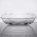 Cambro qt. clear camwear rectangular ribbed bowl