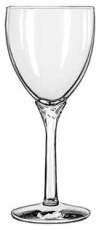 Libbey juniper tulip stem wine water glasses