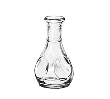 Libbey glass pinch decanter bud vase