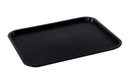 Jinde – long rectangular tray, black