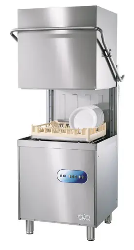 Hood type dishwasher working cycle