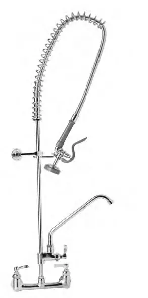 Center wall faucet
