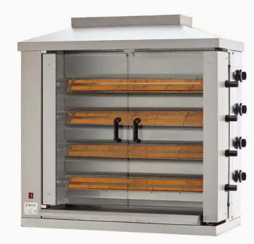 [SKU:4011944] S/steel gas chicken rotisserie machine cap; MELTEM MR 4