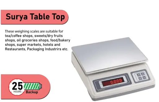 [SKU:4016228] Electronics weighing scale, capacity 30kg, VIK30TL SATWIK