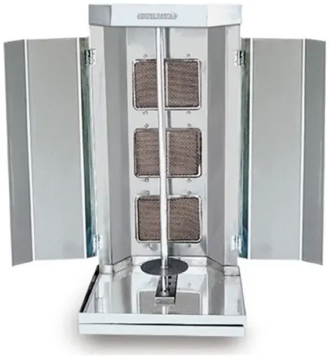 [SKU:4010174] Berjaya KM 3H - S/steel elec. kebab griller machine, (20-30kg of meat)