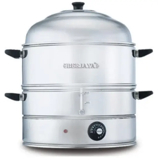 [SKU:32] Berjaya ECS63SSC - S/steel electrical corn steamer w/ cover