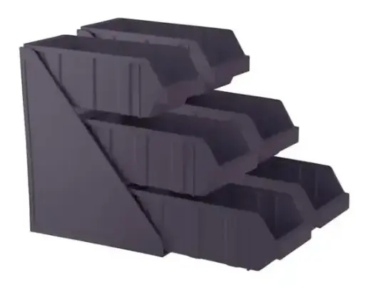 [SKU:4015614] 6 Compartment organizer brown
