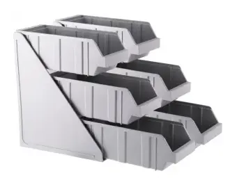 [SKU:4015615] 6 Compartment organizer grey