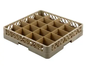 [SKU:3093160] Compartment glass rack