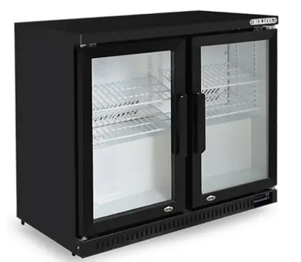 [SKU: 4016359] Berjaya two door back bar glass cooler, (BJY-2DBC198BS)