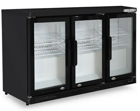 [SKU: 4016360] Berjaya three door back bar glass cooler, (3DBC128BS)
