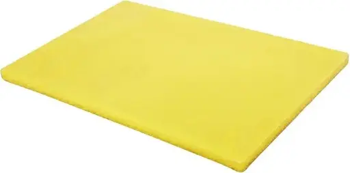 [SKU: 3093520] HKITCHEN Polyethylene plastic rectangular cutting board, YELLOW; SW-HKIT-6040Y
