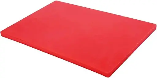[SKU: 3093522] HKITCHEN Polyethylene plastic rectangular cutting board, RED; SW-HKIT-6040R