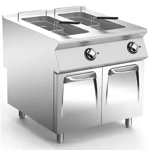 [SKU: 4015776] KREFFT NF98E15- 2 bowls electric deep fryer ,15+15 Ltr