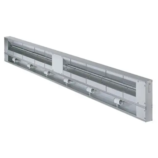 [SKU: 447] Aluminum single infrared lighted warmer with toggle c controls