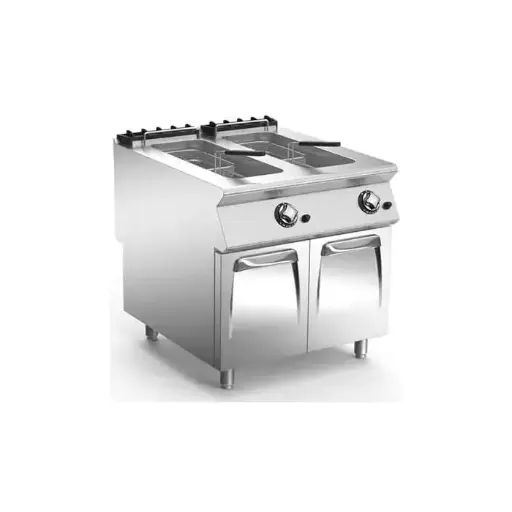[SKU: 4014534] KREFFT Double capacity deep fat gas fryer NF98G15